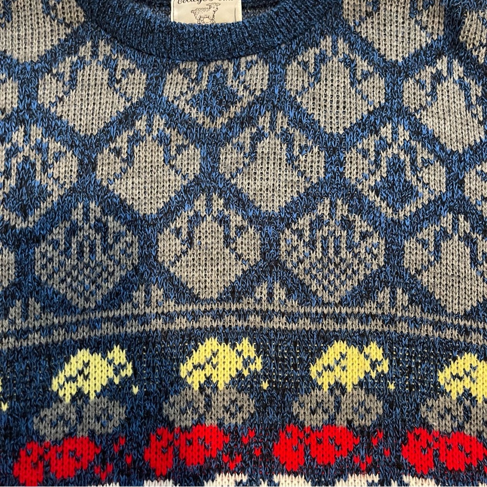 Vintage 80s 90s | Colorful Patterned Pullover Knit Sweater - Picture 5 of 9